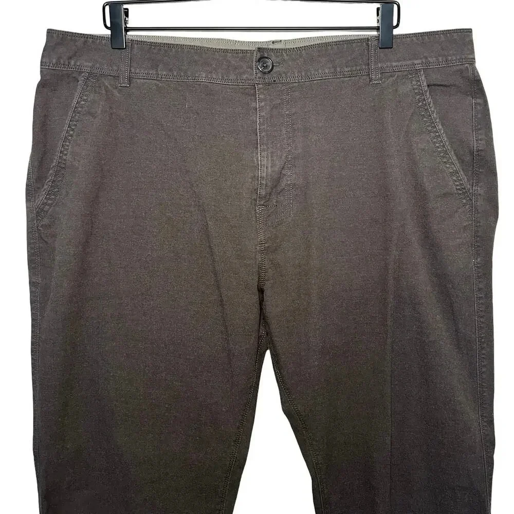 Prana Men’s McClee Chino Pants Straight Fit Gray Size 40